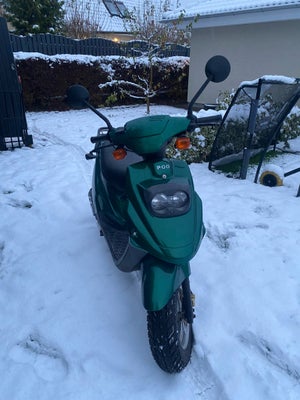 PGO PGO BIG MAX 50, 1997, 9000 km, Grøn, Hej
Jeg sælger min helt originale PGO BIG MAX, 45 scooter.
