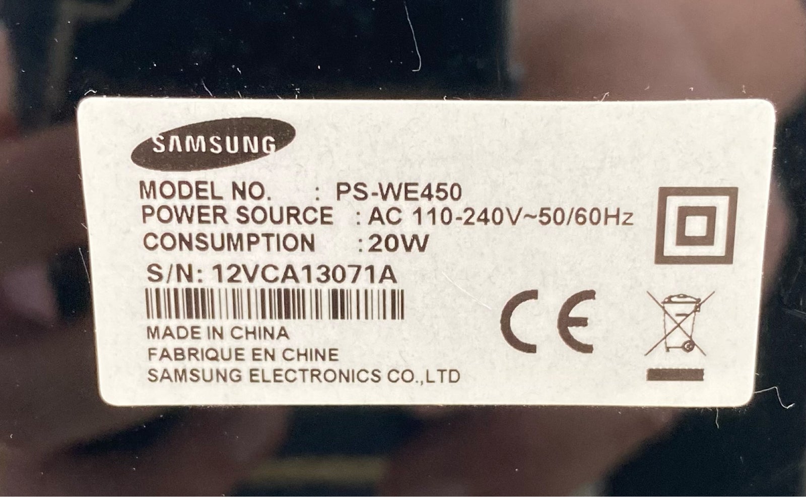 Soundbar, Samsung, PS-WE450