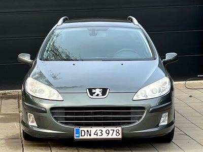 Peugeot 407, 1,8 ST Sport SW, Benzin, 2007, km 280000, grønmetal, træk, klimaanlæg, aircondition, ai