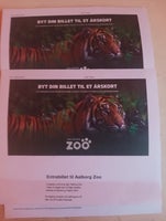 BILLIG 3 stk billetter til Aalborg Zoo.. 

Voks...