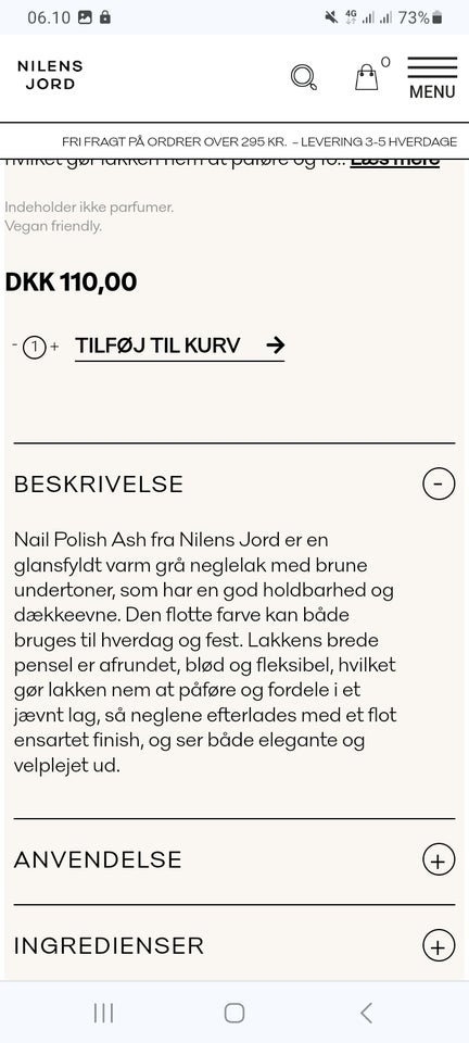 Negle, Neglelak, Nilens jord