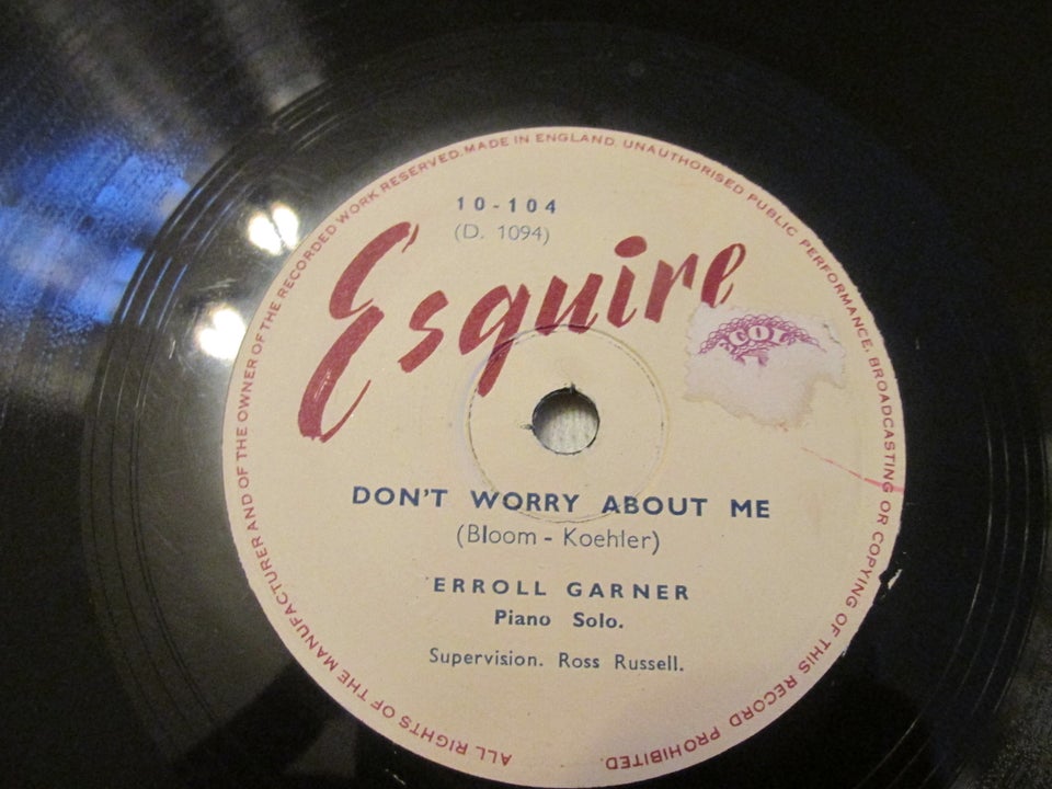 78, Erroll Garner, Don't Worry About Me / Love For Sale