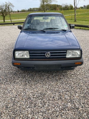 VW Golf II, 1,6 C, Benzin, 1990, km 391580, blå, træk, 3-dørs, Sælger denne golf 2. Den har kosmetis