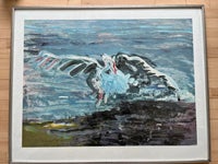 Litografi, Kees van Bohemen, motiv: Swan