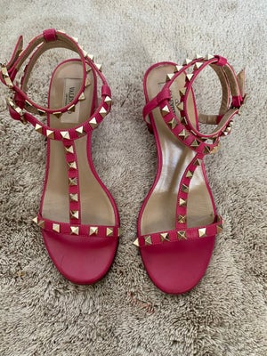 Sandaler, str. 37, Valentino,  Pink/guld,  Læder,  God men brugt, Super smukke Valentino sandaler i 