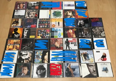 Velholdte 1 cd albums: Flere titler, pop, Alle cd'erne er meget velholdte og de fleste er som nye. E