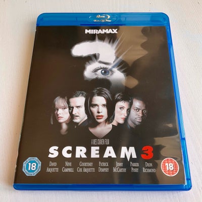 Scream 3, Blu-ray, gyser, Sælger denne Scream 3 Blu-Ray film, da det er en dublet i min samling. Vir