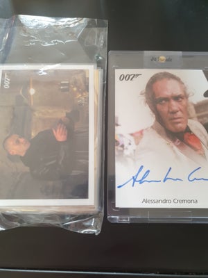 Samlekort, James Bond, Hit Parade, 2 autograf kort, 12 basekort