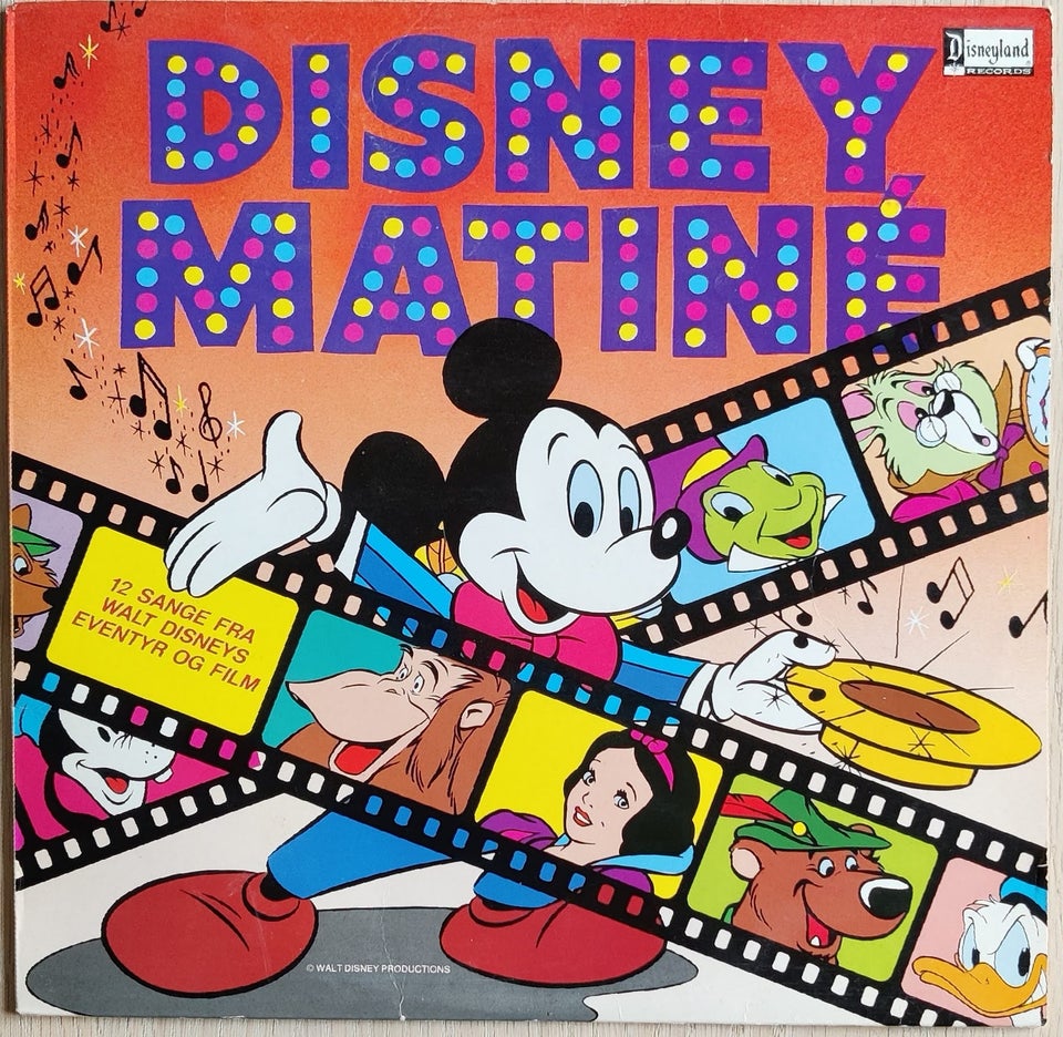 LP, Disneyland, 12 sange fra Walt Disney