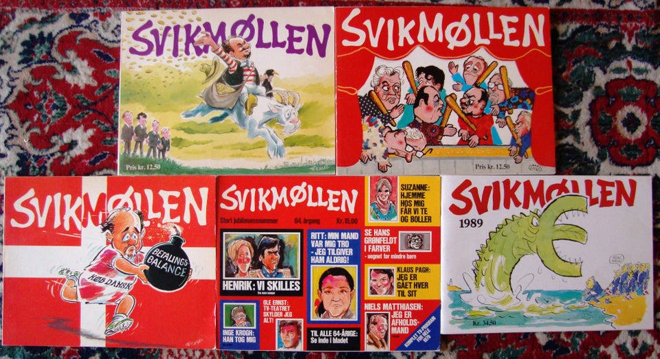 Svikmøllen - 5 stk, samlet pris, Politisk satire