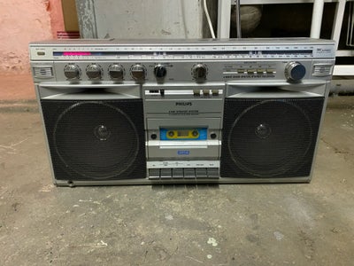 Ghettoblaster, Philips, Powerplay D 8514, God, fed retro vintage boombox fra 1985 med god lyd og en 