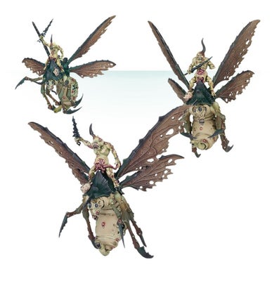 Warhammer, Age of Sigmar 40.000 40k The Old World Plague Drones of Nurgle, Stadig på ramme. 

Se evt