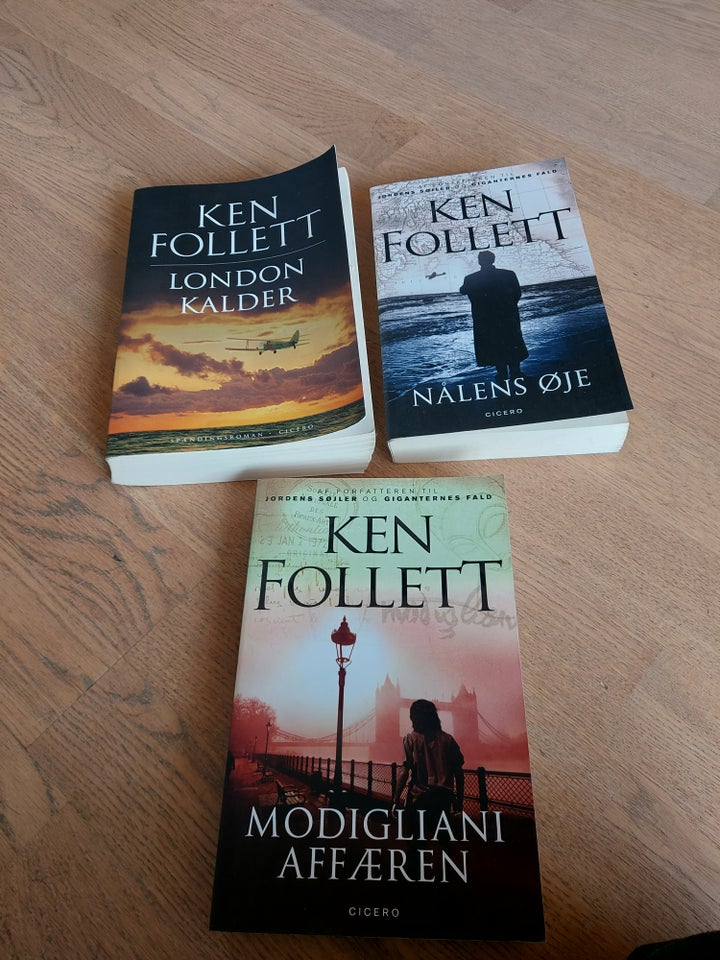 Div bøger med Ken Follett, Ken Follett, genre: roman