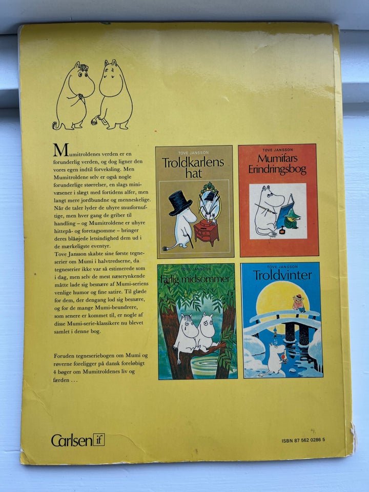 Mumi og røveren , Tove Jansson , Tegneserie