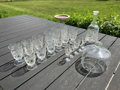 Glas, Toddy og snapseglas , Kastrup Glasværk, Hjorteglas

12 toddy glas
5 snapseglas
1 karaffel uden