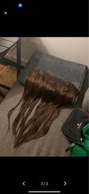 Extensions, Extensions, Rapunzel of sweden, Lækkert og næsten helt nyt hår på 60 cm med clips. Det e