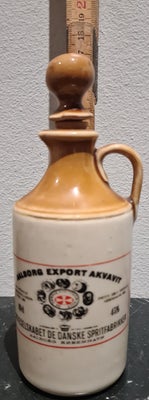 Keramik, Lille pæn keramik flaske fra Aalborg akvavit. Prop kan ikke tages af.
