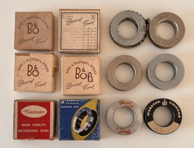 Tilbehør, Bang & Olufsen, 4 stk. Trådbånd i flotte kasser fra B&O + 2 andre

Unik samleobjekt

kan s