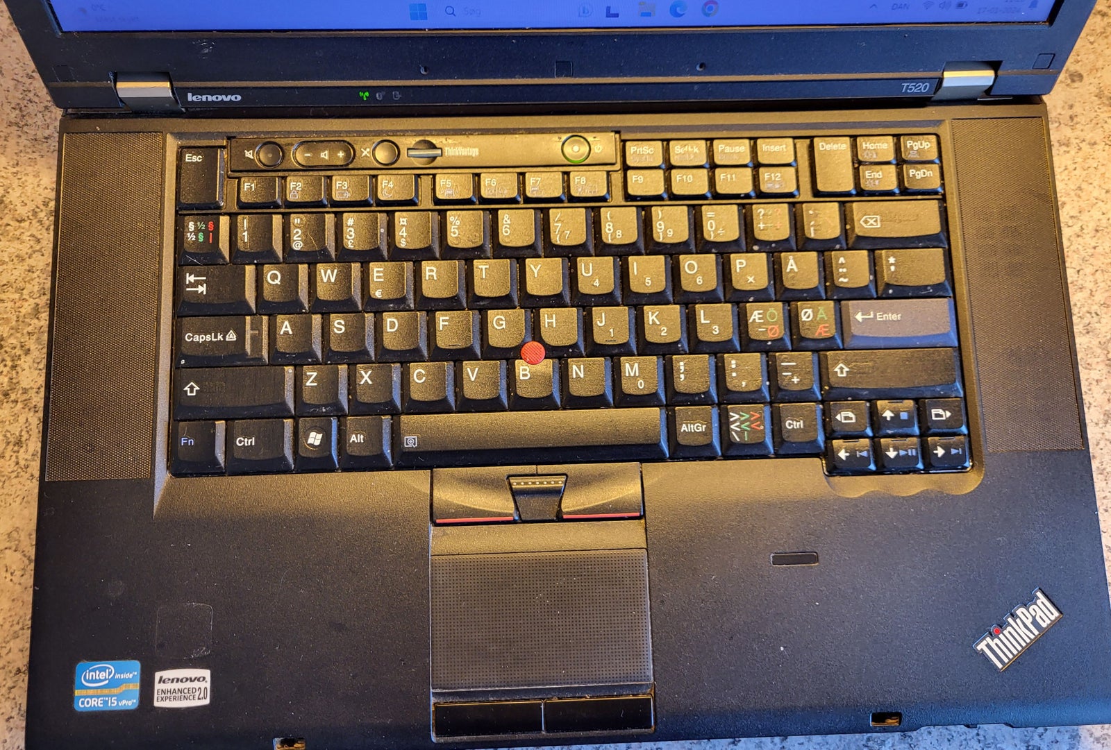 Lenovo ThinkPad T 520, Intel core i5 2520M 2,5 GHz, 8 GB ram