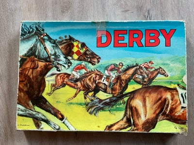 Derby, brætspil, Den gamle originale udgave. Spillet er komplet, og alt er i orden. Ingen ødelagte t