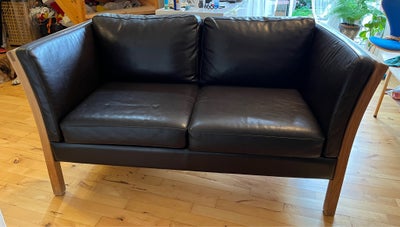 Sofa, læder, 2 pers., Velholdt, Kvalitet 2 person læder sofa. Sofaen str. B. 150 D. 80 H. 70 cm. Fas