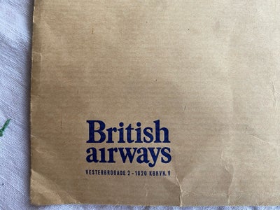 Brevpapir, Vintage British Airways kuvert, Vintage / Retro British Airways kuvert. A4 størrelse. Ubr