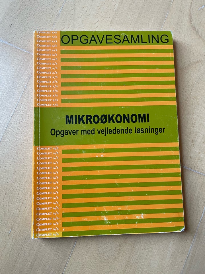 Opgavesamling i Mikroøkonomi opgaver med vejledend,