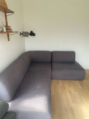 Hjørnesofa, stof, 4 pers. , idemøbler, Brugt sofa mål 240*200 cm. 
stoffet er uden huller, men den t