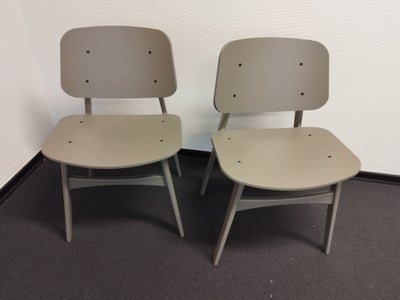 Børge Mogensen, stol, Søborg, 2 stk. Børge Mogensen Søborg stole i grå, de fremstår uden brugsspor o