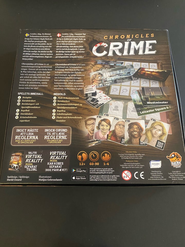 Chronicles or Crime, brætspil