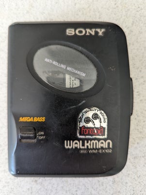 Walkman, Sony, WM-EX102 , God, Sony Walkman. Renset og har fået ny rem. Spiller godt.

Kan ses, høre