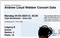 Andrew Lloyd Webber , Koncert, Vejle Musikteater