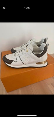 Sneakers, str. 37,5, Louis Vuitton ,  Hvid/brun,  Ubrugt, Ubrugte run away str 37,5 ( passer str. 38