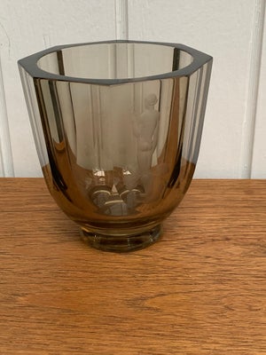 Glas, Krystalvase , Orrefors, RETRO. Spændende krystalvase fra Orrefors designet af Nils Landberg. D