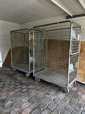 POSTBURE., 2 stk postbure geniale til transport og flytning. Låsefunktion af buret så det står fast.