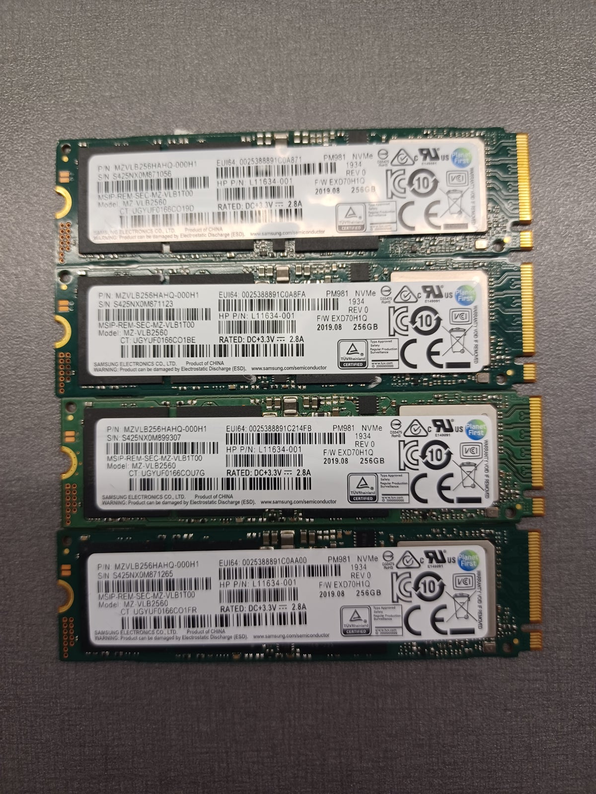 Samsung PM981 SSD NVME M.2 2280 PCIe 3.0 x4, 256 GB, God