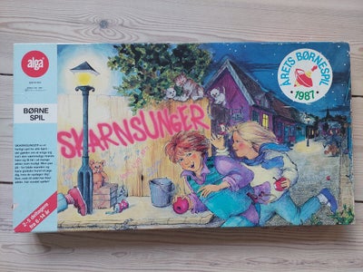 Skarnsunger, Børne- familiespil, brætspil, Komplet udgave af skarnsungeri pæn stand. Årets spil 1987