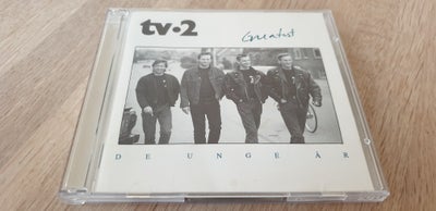 TV-2: Greatest - De Unge År, electronic, Box-set med 2 CD’er og sangbog (booklet).
/Rock/Pop/Pop Roc