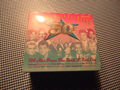 Diverse: Rolling back the years, andet, Box med 5 stk. CD med musik fra 50erne.