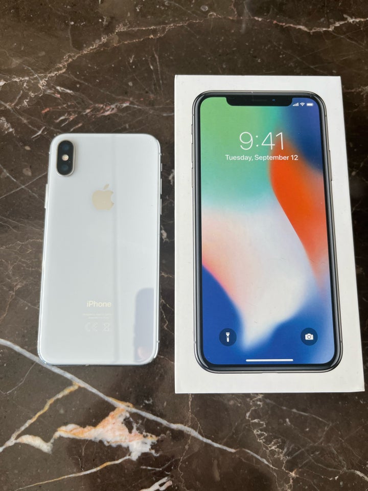 iPhone X, 64 GB, hvid