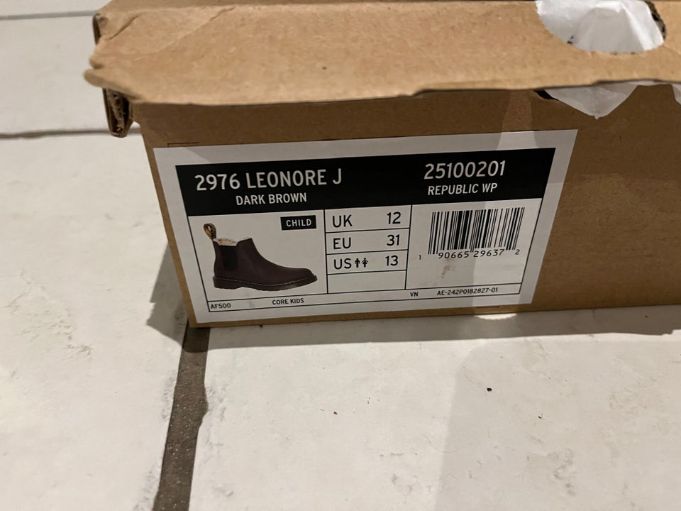 Støvletter, str. 31, Dr Martens Leonore J MY