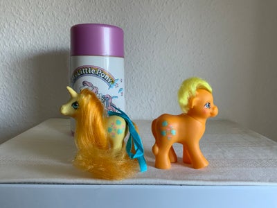 My Little Pony, Hasbro, Sjældent Par. Babypony og Kalv. Fra 80’er. Uden fragt