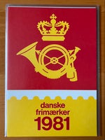 Danmark, postfrisk, Årsmappe 1981