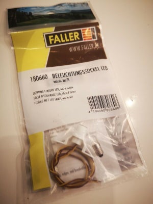 Faller-180660 Beleuchtungssockel LED  warm 
