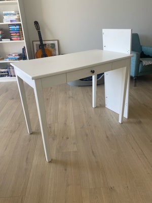 Skrivebord, IKEA IDANÄS, b: 96 d: 50 h: 74, Skrivebord med skuffe og klap/bordplade, Mål er B96 x H7