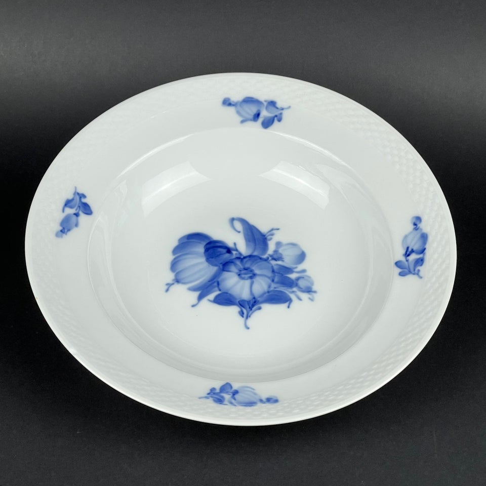 Porcelæn Dyb tallerken Blå