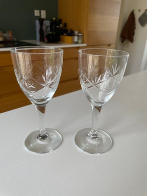 Glas, Vinglas , Holmegaard, Ulla vinglas 
16 cm høje 2 stk