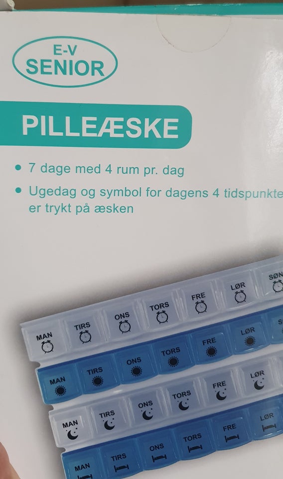 Sygepleje, Pilleæske med 28 rum