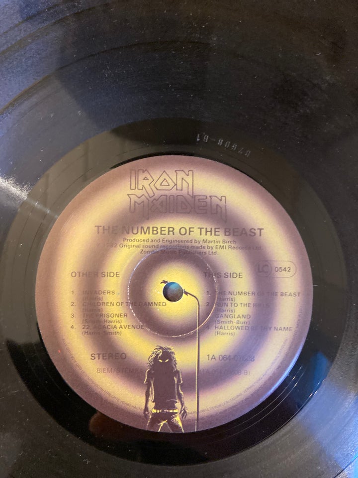 LP, Iron Maiden, The number of the beast
