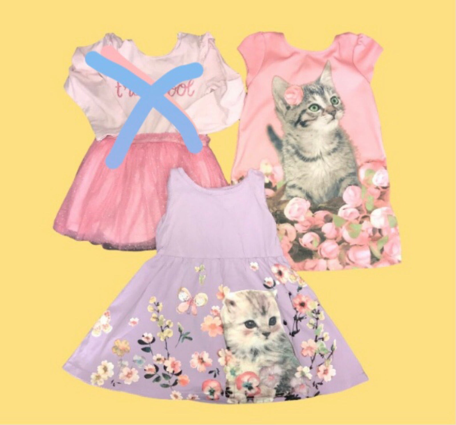 kaste støv i øjnene At interagere slap af Kjole, 92 kjole tøjpakke kat blomstrede lyserød lilla , Strut – dba.dk –  Køb og Salg af Nyt og Brugt